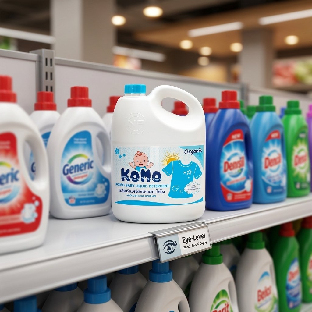 Quy tắc sắp xếp trưng bày ngang tầm mắt chốt Sales tại kênh phân phối hiện đại