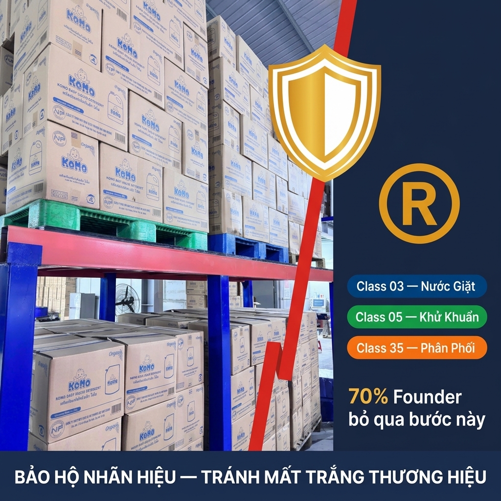 Bảo Hộ Nhãn Hiệu Hóa Phẩm: 3 Bẫy Pháp Lý Giết Chết Thương Hiệu Nước Giặt [2026]